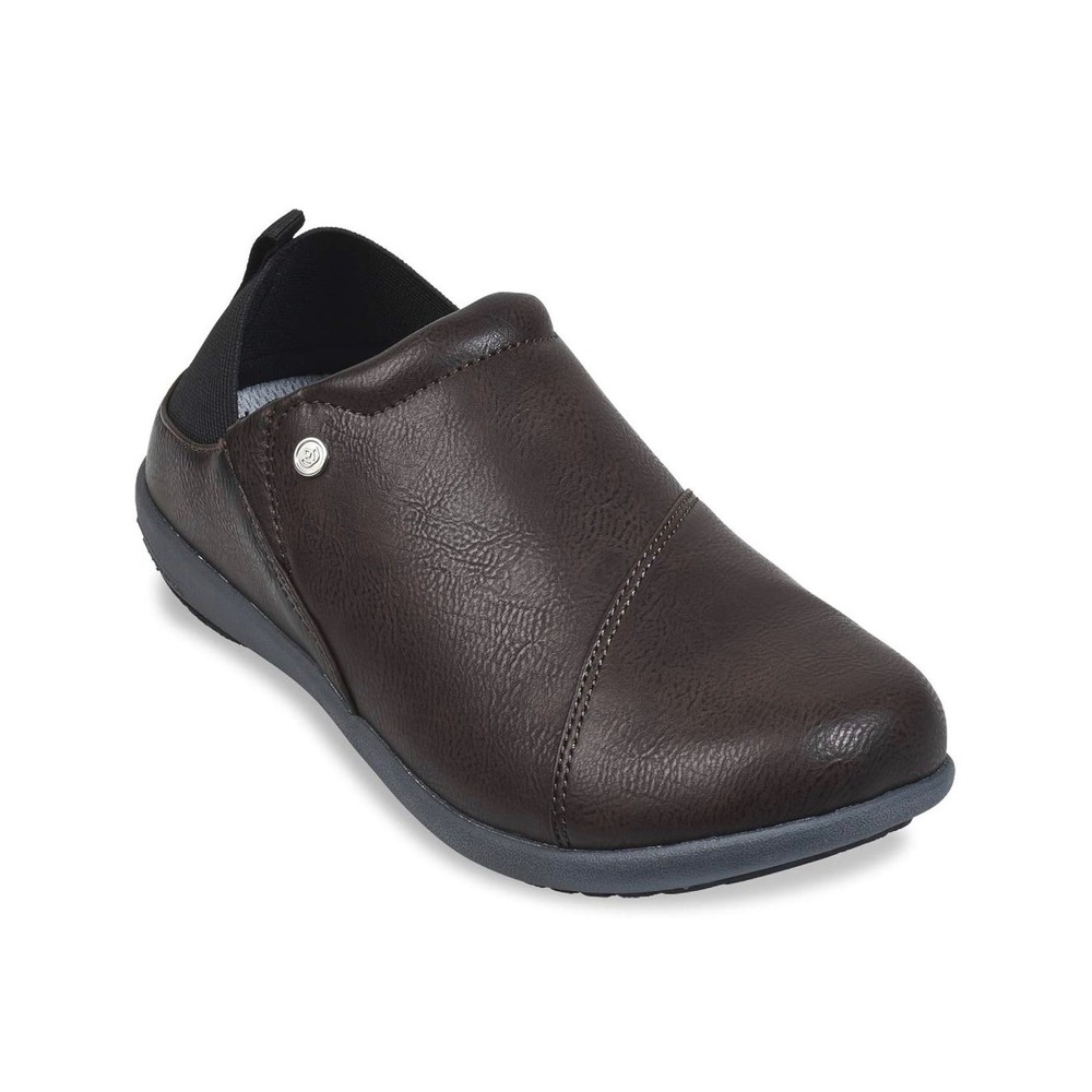 Spenco Brooklyn Convertible Women 7D Chocolate Brown Orthotic‎ Slip On Shoes NEW